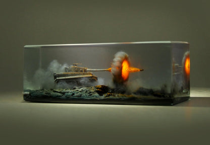 WW2 Tiger Tank Resin Lamp