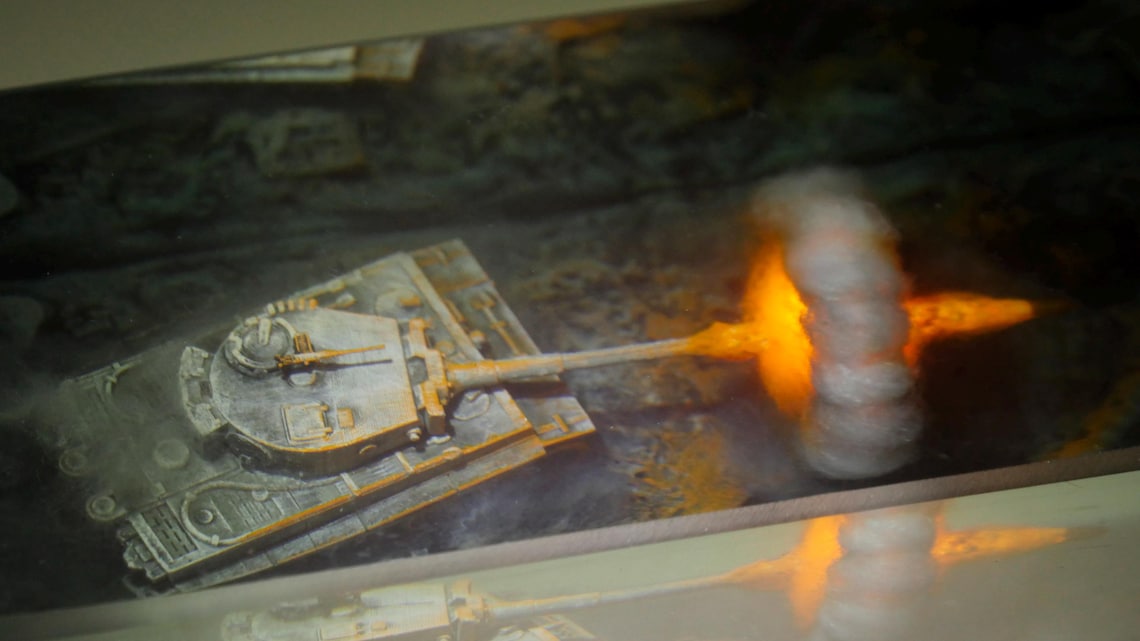 WW2 Tiger Tank Resin Lamp