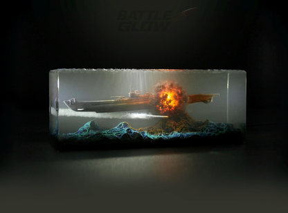 Submarine Torpedo Resin Lamp