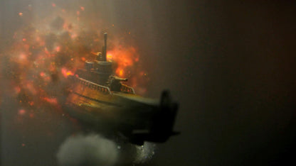 Submarine Torpedo Resin Lamp
