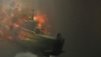 Submarine Torpedo Resin Lamp
